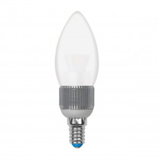 Лампа светодиодная диммируемая (08747) Uniel E14 5W 3000K матовая LED-C37P-5W/WW/E14/FR/DIM