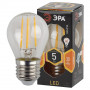 Лампа светодиодная филаментная ЭРА E27 5W 2700K прозрачная F-LED P45-5W-827-E27 Б0043438