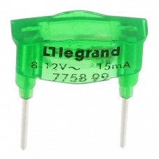 Лампа подсветки механизмов Legrand Galea Life 12V зеленая 775899
