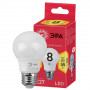 Лампа светодиодная ЭРА E27 8W 2700K матовая ECO LED A55-8W-827-E27 Б0032095