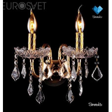 Бра Eurosvet 3131/2 золото/прозрачный хрусталь Strotskis