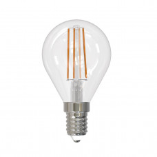 Лампа светодиодная филаментная диммируемая Uniel E14 9W 3000K прозрачная LED-G45-9W/3000K/E14/CL/DIM GLA01TR UL-00005191